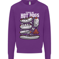 Types of Hot Dogs Fast Food Funny Mens Sweatshirt Jumper Purple