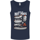 Types of Hot Dogs Fast Food Funny Mens Vest Tank Top Navy Blue