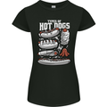 Types of Hot Dogs Fast Food Funny Womens Petite Cut T-Shirt Black