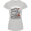 Types of Hot Dogs Fast Food Funny Womens Petite Cut T-Shirt Sports Grey