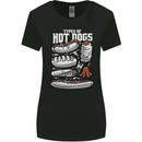 Types of Hot Dogs Fast Food Funny Womens Wider Cut T-Shirt Black