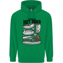 Types of Hot Dogs Funny Fast Food Childrens Kids Hoodie Irish Green