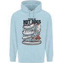 Types of Hot Dogs Funny Fast Food Childrens Kids Hoodie Light Blue