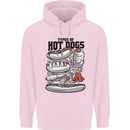 Types of Hot Dogs Funny Fast Food Childrens Kids Hoodie Light Pink