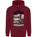 Types of Hot Dogs Funny Fast Food Childrens Kids Hoodie Maroon