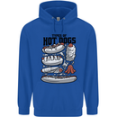 Types of Hot Dogs Funny Fast Food Childrens Kids Hoodie Royal Blue