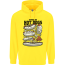 Types of Hot Dogs Funny Fast Food Childrens Kids Hoodie Yellow