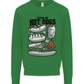 Types of Hot Dogs Funny Fast Food Kids Sweatshirt Jumper Irish Green