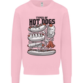 Types of Hot Dogs Funny Fast Food Kids Sweatshirt Jumper Light Pink