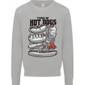 Types of Hot Dogs Funny Fast Food Kids Sweatshirt Jumper Sports Grey