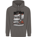 Types of Hot Dogs Funny Fast Food Mens 80% Cotton Hoodie Charcoal