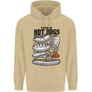 Types of Hot Dogs Funny Fast Food Mens 80% Cotton Hoodie Sand