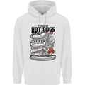 Types of Hot Dogs Funny Fast Food Mens 80% Cotton Hoodie White