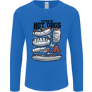 Types of Hot Dogs Funny Fast Food Mens Long Sleeve T-Shirt Royal Blue