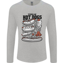 Types of Hot Dogs Funny Fast Food Mens Long Sleeve T-Shirt Sports Grey