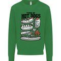 Types of Hot Dogs Funny Fast Food Mens Sweatshirt Jumper Irish Green