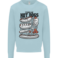 Types of Hot Dogs Funny Fast Food Mens Sweatshirt Jumper Light Blue
