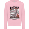 Types of Hot Dogs Funny Fast Food Mens Sweatshirt Jumper Light Pink