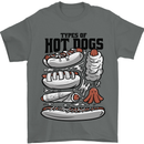 Types of Hot Dogs Funny Fast Food Mens T-Shirt 100% Cotton Charcoal