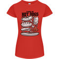 Types of Hot Dogs Funny Fast Food Womens Petite Cut T-Shirt Red