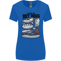 Types of Hot Dogs Funny Fast Food Womens Wider Cut T-Shirt Royal Blue