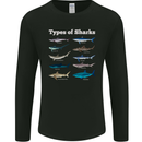 Types of Sharks Mens Long Sleeve T-Shirt Black