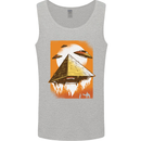 UFO Pyramid Alien Flying Saucer Mens Vest Tank Top Sports Grey