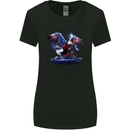 USA American Eagle Womens Wider Cut T-Shirt Black