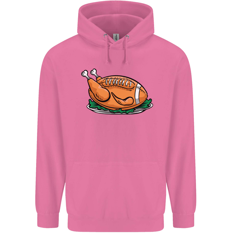 USA American Football Turkey Thanks Giving Mens 80% Cotton Hoodie Azelea