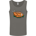 USA American Football Turkey Thanks Giving Mens Vest Tank Top Charcoal