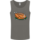 USA American Football Turkey Thanks Giving Mens Vest Tank Top Charcoal