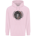 USA Bodybuilding Flag Gym Training Spartan Childrens Kids Hoodie Light Pink