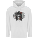 USA Bodybuilding Flag Gym Training Spartan Childrens Kids Hoodie White