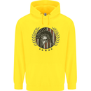 USA Bodybuilding Flag Gym Training Spartan Childrens Kids Hoodie Yellow