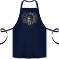 USA Bodybuilding Flag Gym Training Spartan Cotton Apron 100% Organic Navy Blue