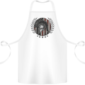 USA Bodybuilding Flag Gym Training Spartan Cotton Apron 100% Organic White