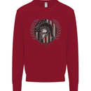 USA Bodybuilding Flag Gym Training Spartan Kids Sweatshirt Jumper Red