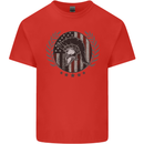 USA Bodybuilding Flag Gym Training Spartan Kids T-Shirt Childrens Red