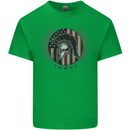 USA Bodybuilding Flag Gym Training Spartan Mens Cotton T-Shirt Tee Top Irish Green