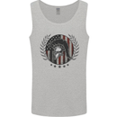 USA Bodybuilding Flag Gym Training Spartan Mens Vest Tank Top Sports Grey