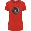 USA Bodybuilding Flag Gym Training Spartan Womens Wider Cut T-Shirt Red