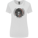 USA Bodybuilding Flag Gym Training Spartan Womens Wider Cut T-Shirt White