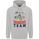 USA Drinking Team Funny Bachelor Party Beer Childrens Kids Hoodie Sports Grey