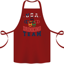 USA Drinking Team Funny Bachelor Party Beer Cotton Apron 100% Organic Maroon