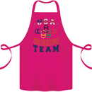 USA Drinking Team Funny Bachelor Party Beer Cotton Apron 100% Organic Pink