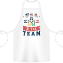 USA Drinking Team Funny Bachelor Party Beer Cotton Apron 100% Organic White