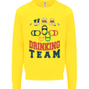 USA Drinking Team Funny Bachelor Party Beer Kids Sweatshirt Jumper Yellow