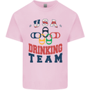 USA Drinking Team Funny Bachelor Party Beer Kids T-Shirt Childrens Light Pink