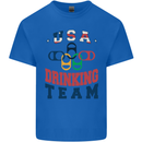 USA Drinking Team Funny Bachelor Party Beer Kids T-Shirt Childrens Royal Blue