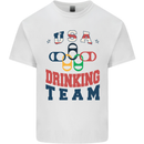 USA Drinking Team Funny Bachelor Party Beer Kids T-Shirt Childrens White